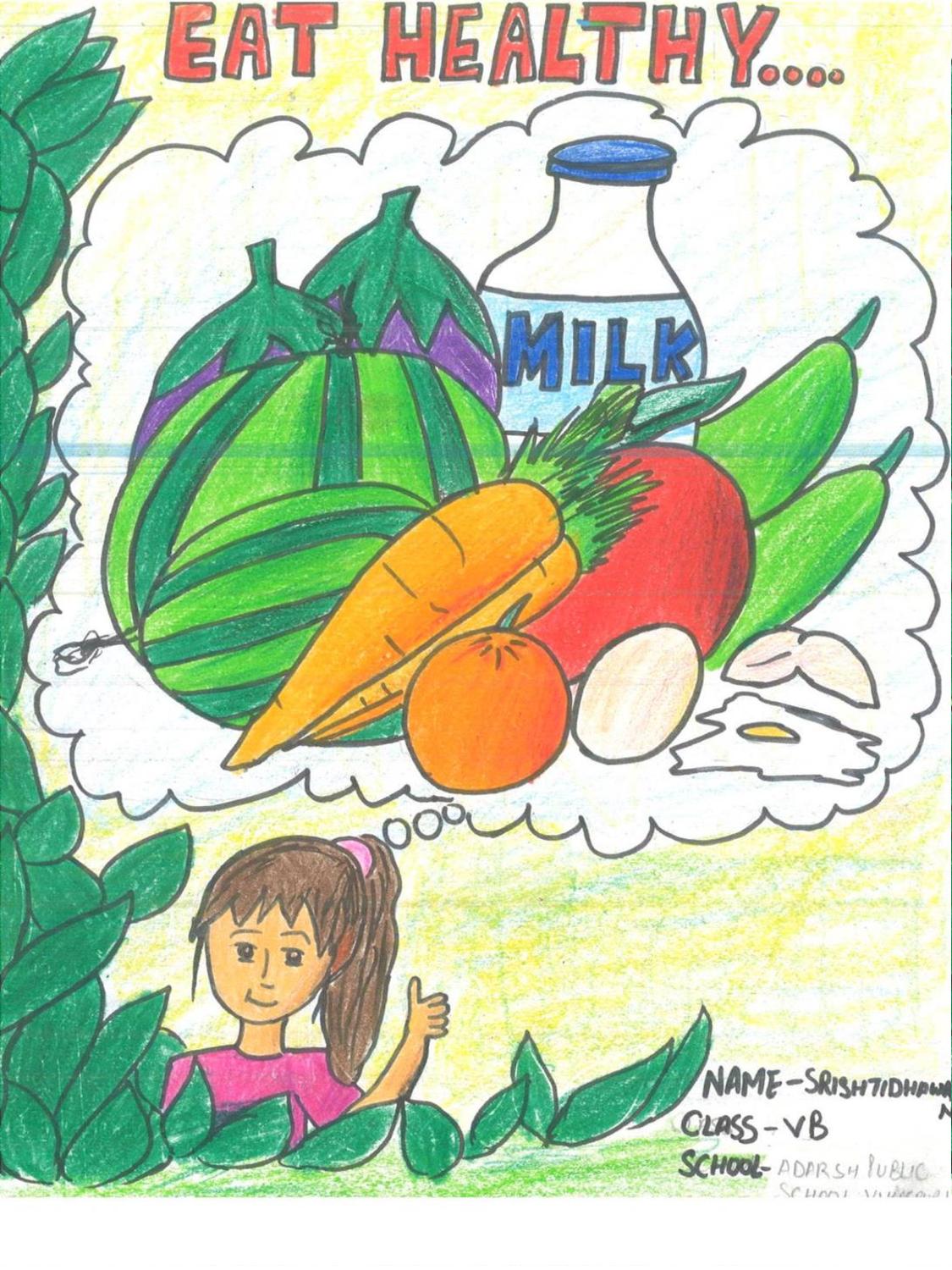 Featured image of post Poster Making Healthy Food / It is a good idea to drink water, juice, smoothies, tea, and so on.